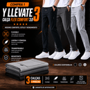 [COMPRE 1 Y LLEVA 3] Pantalones Flex Comfort™ 3.0 — ¡El Pantalón Más Cómodo del Mundo! (Ultra Flexibles y Transpirables)